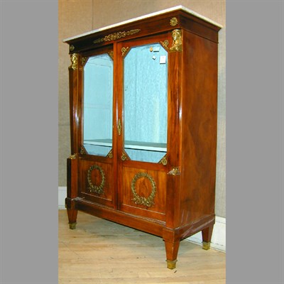 Lot 448 - Empire Style Gilt-Bronze Mounted Fruitwood...