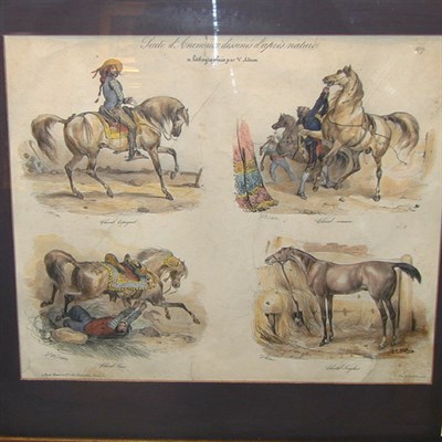 Lot 76 - French School [EQUESTRIAN SCENES] Three...