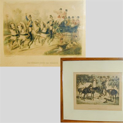 Lot 138 - Albert Adam PREPARATIFS POUR LA CHASSE and LE...