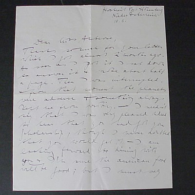Lot 12 - WITTGENSTEIN, LUDWIG Autograph letter signed....