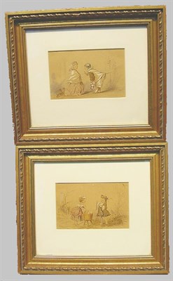 Lot 45A - Circle of Lanfant de Metz COURTING COUPLE: TWO...