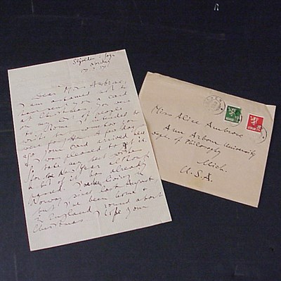 Lot 15 - WITTGENSTEIN, LUDWIG Autograph letter signed....