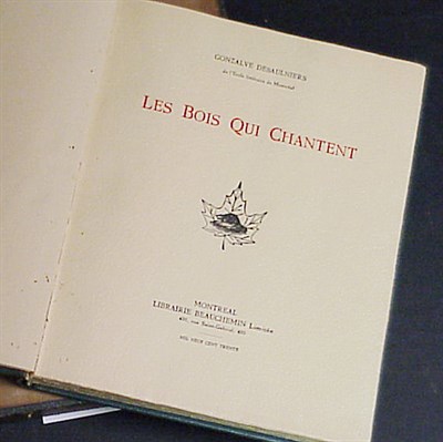 Lot 38 - DESAULNIERS, GONZALVE Les Bois qui Chantent...