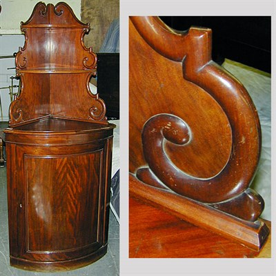 Lot 216 - Victorian Mahogany Corner Cabinet