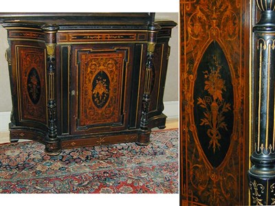 Lot 435 - Renaissance Revival Rosewood and Marquetry...