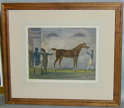 Lot 94 - After Carle Vernet [MEN ADMIRING RACE HORSE]...