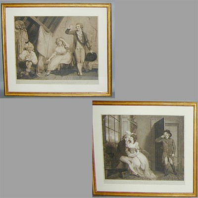 Lot 91 - After J. Downman TOM JONES Two stipple...