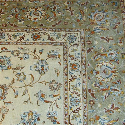 Lot 571 - Kashan Carpet Iran, contemporary The ivory...