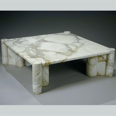 Lot 150 - Marble Low Table Designed by Gae Aulenti for...