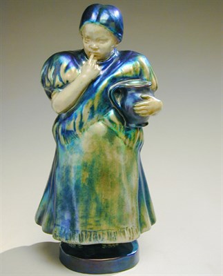 Lot 153 - Zsolnay Pottery Sculpture Depicting a girl...