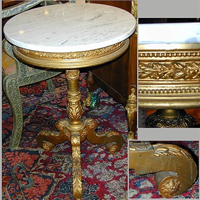 Lot 279 - Rococo Style Gilt Carved Wood Center Table The...