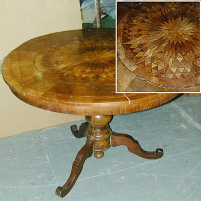 Lot 436 - Continental Fruitwood Center Table The...