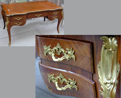 Lot 457 - Louis XV Style Gilt-Bronze Mounted Bureau Plat...