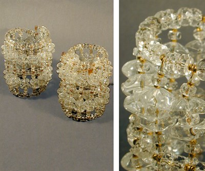 Lot 388 - Pair of Miriam Haskell Crystal Cuff Bracelets...