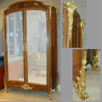 Lot 421 - Louis XV Style Gilt-Bronze Mounted Fruitwood...
