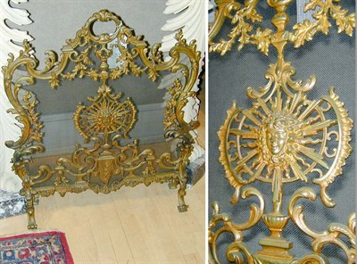 Lot 405 - Louis XV Style Gilt-Bronze Fire Screen With...