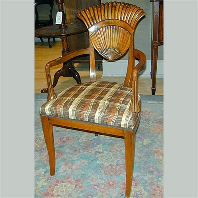 Lot 394 - Set of Eight Biedermeier Style Fruitwood...