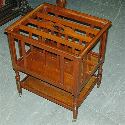 Lot 497 - Georgian Style Mahogany Canterbury