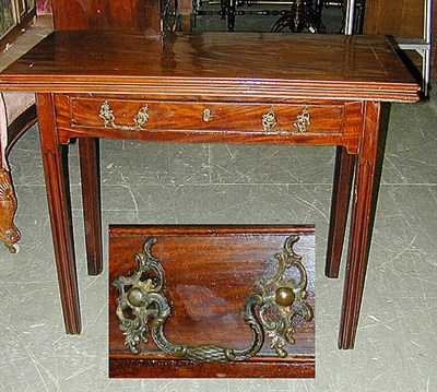 Lot 536 - George III Mahogany Fold-Over Game Table
