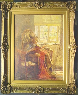 Lot 16 - Piet Leysing German, 1885-1933 READING BESIDE...