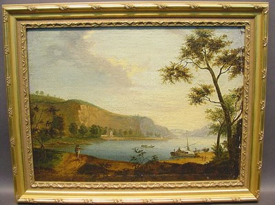 Lot 68 - Continental School 19th Century LANDSCAPE WITH...