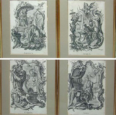 Lot 88 - After J. W. Baumgartner AMERICA; EUROPA; ASIA;...