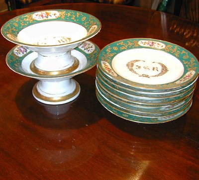 Lot 391 - Paris Porcelain Partial Dessert Service
