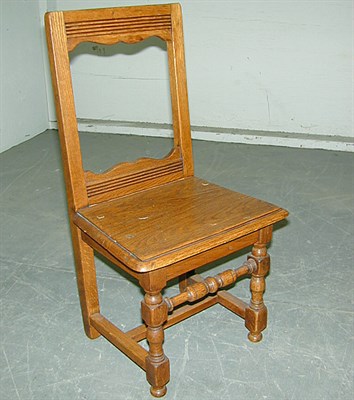 Lot 390 - Oak Jointed Miniature Chair