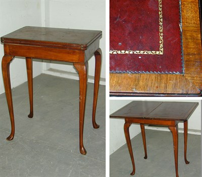 Lot 248 - Queen Anne Style Leather Inset Mahogany...