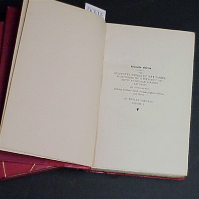 Lot 25 - [BINDINGS] HAWTHORNE, NATHANIEL Works 12 vols...