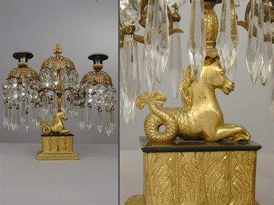 Lot 473 - Pair of Early Victorian Gilt-Metal and...