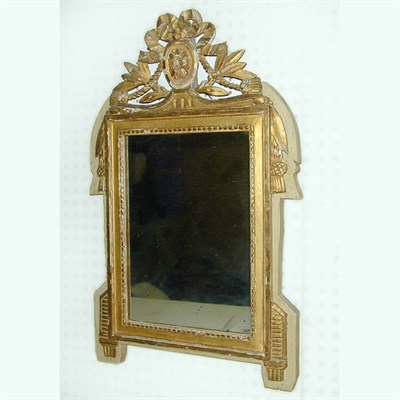 Lot 359 - Louis XVI Painted and Gilt Mirror Late 18th...