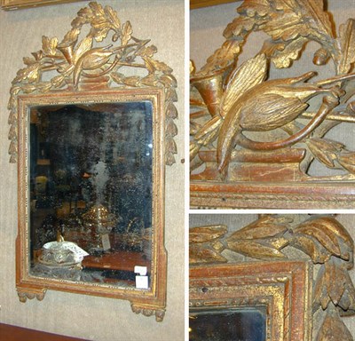 Lot 346 - Louis XVI Gilt-Wood Mirror Late 18th century...