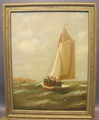 Lot 20 - Wesley Webber 1839-1914 BOATS ON CHOPPY WATERS...