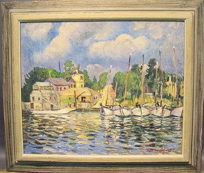 Lot 45 - Richard Hayley Lever 1876-1958 OYSTER BOATS,...