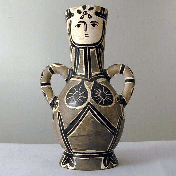Lot 287 - Pablo Picasso VASE WITH TWO HIGH HANDLES (A.R....
