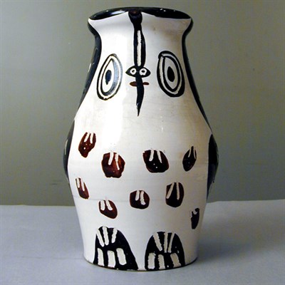 Lot 286 - Pablo Picasso BLACK AND MAROON OWL (A.R. 123)...