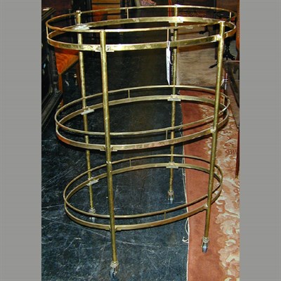 Lot 108 - Georgian Style Brass Three-Tier Etagere
