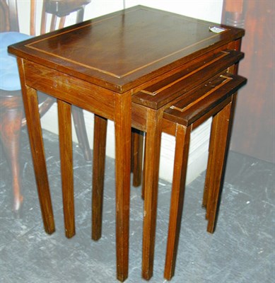 Lot 150 - Nest of Three Georgian Style Mahogany Tables