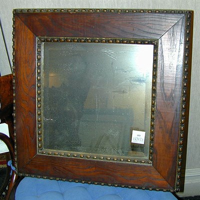 Lot 153 - Victorian Oak Mirror