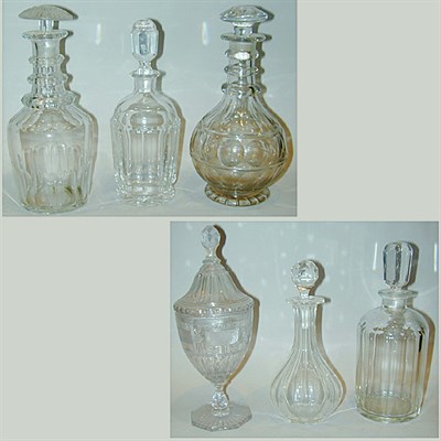 Lot 268 - Group of Six Colorless Glass Articles