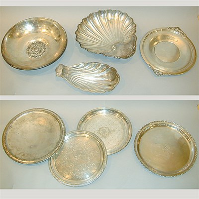 Lot 361 - Group of Eight English Silver and Sterling...