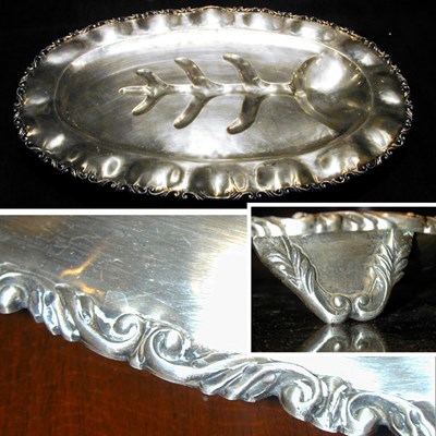 Lot 321 - Mexican Silver Well and Tree Platter...