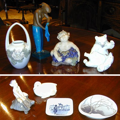 Lot 415 - Group of Seven Royal Copenhagen Porcelain Figures