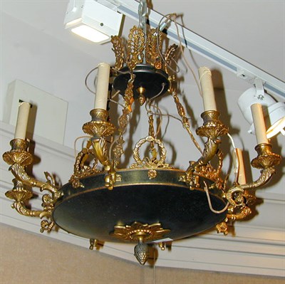 Lot 441 - Empire Style Gilt and Patinated-Metal...