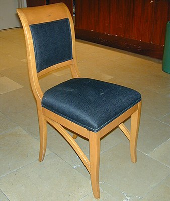 Lot 514 - Pair of Biedermeier Style Fruitwood Side Chairs