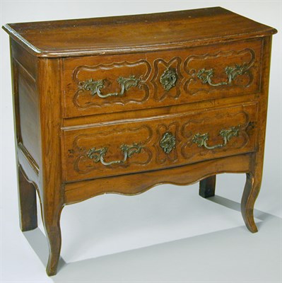 Lot 183 - Provincial Louis XV Walnut Commode 18th...