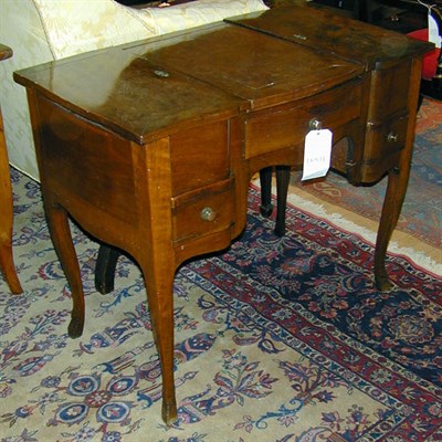 Lot 487 - Provincial Louis XV Style Walnut Poudreuse