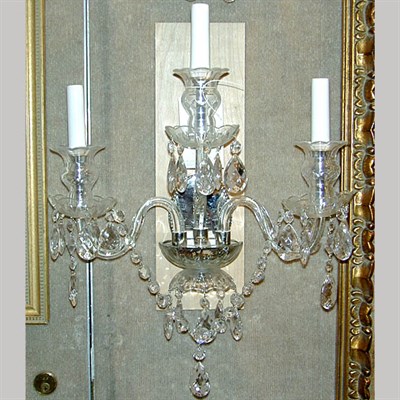 Lot 356 - Set of Four Georgian Style Colorless Cut Glass...
