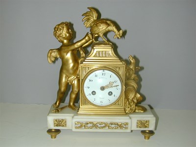 Lot 392 - Louis XV Style Gilt-Bronze and Marble Mantel...